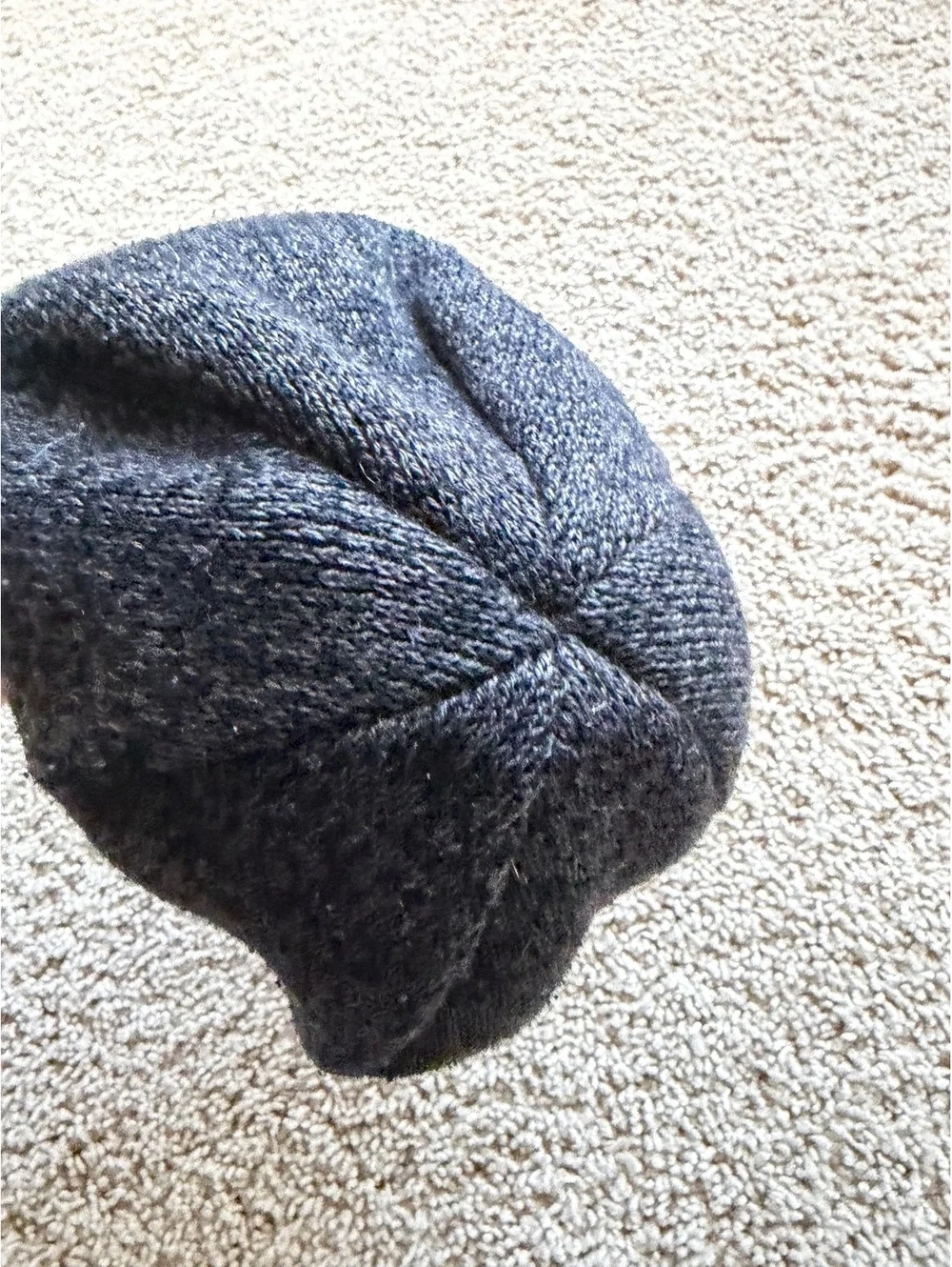 TNF The North Face Jim Beanie dark heather grey textured knit 30% wool white log